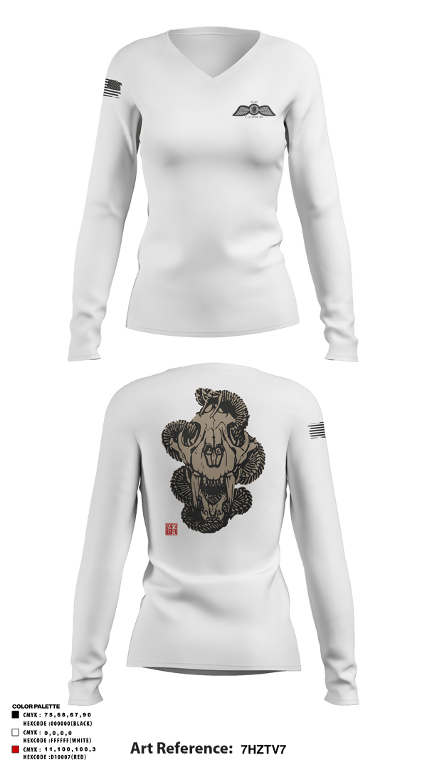 Women's Long Sleeve Vneck Shirt, , Army, Teamtime, Team time, sublimation, custom sports apparel, team uniforms, spirit wear, spiritwear, sports uniforms, custom shirts, team store, custom team store, fundraiser sports, apparel fundraiser