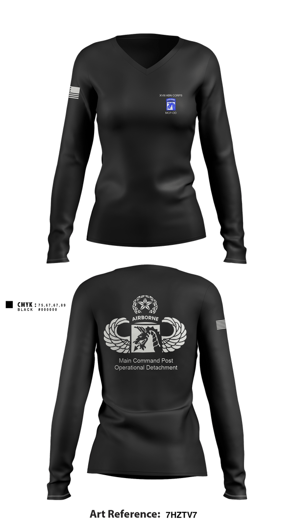 Women's Long Sleeve Vneck Shirt, , Army, Teamtime, Team time, sublimation, custom sports apparel, team uniforms, spirit wear, spiritwear, sports uniforms, custom shirts, team store, custom team store, fundraiser sports, apparel fundraiser