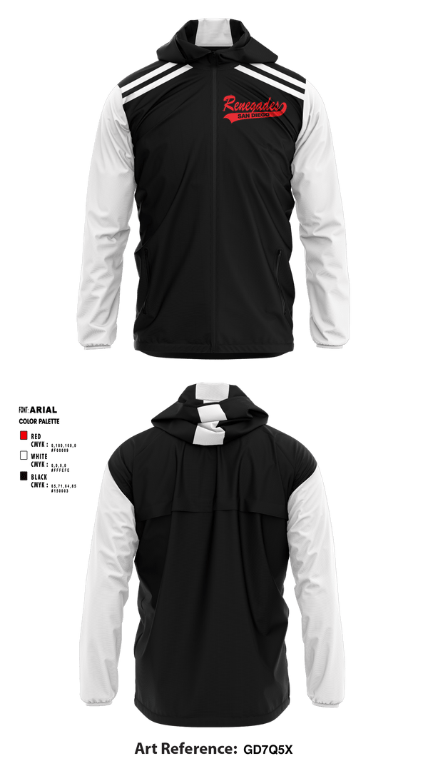 Windbreaker, San Diego Renegades, Spirit Store, Teamtime, Team time, sublimation, custom sports apparel, team uniforms, spirit wear, spiritwear, sports uniforms, custom shirts, team store, custom team store, fundraiser sports, apparel fundraiser