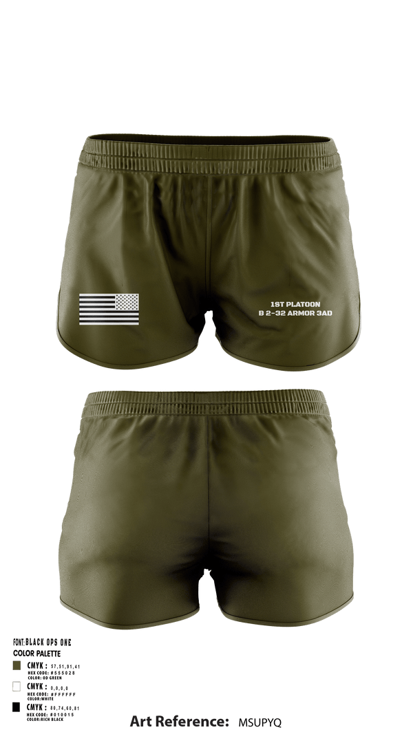 Women's Shorts, Turtle Platoon, Army, Teamtime, Team time, sublimation, custom sports apparel, team uniforms, spirit wear, spiritwear, sports uniforms, custom shirts, team store, custom team store, fundraiser sports, apparel fundraiser