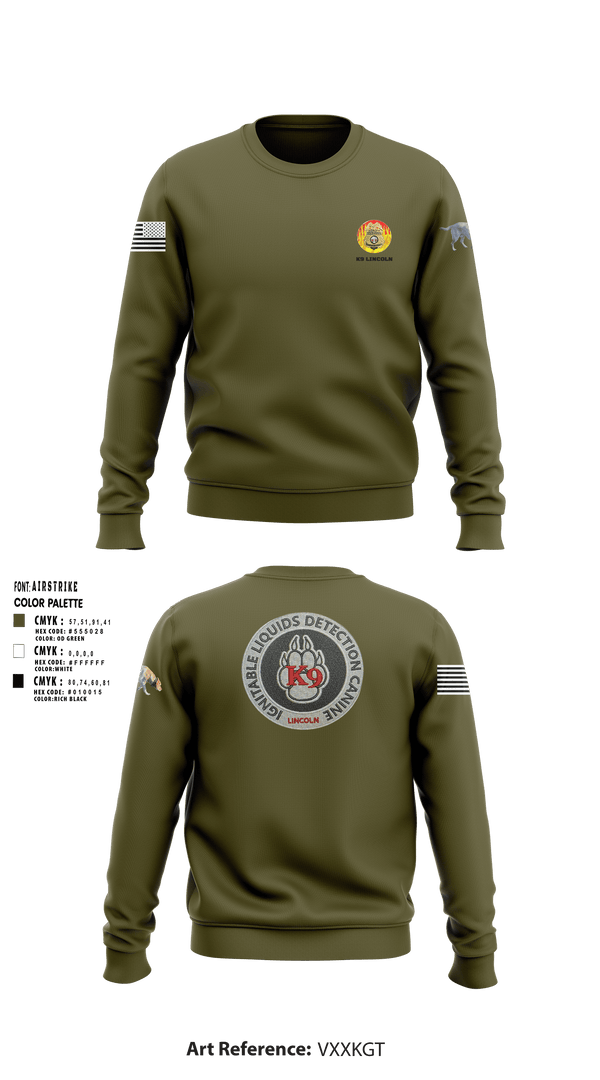 Crew Neck Sweatshirt, Stafford County Fire Marshal's Office, Police, Teamtime, Team time, sublimation, custom sports apparel, team uniforms, spirit wear, spiritwear, sports uniforms, custom shirts, team store, custom team store, fundraiser sports, apparel fundraiser