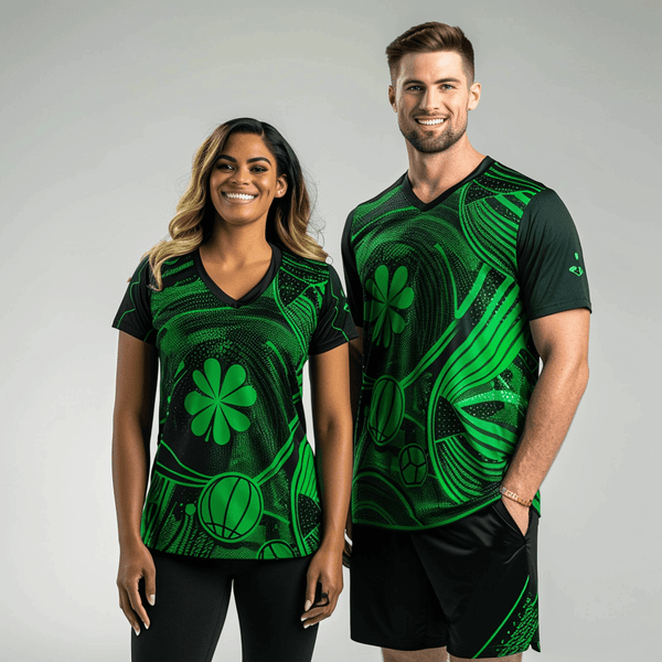 Women's Short Sleeve Vneck Shirt, Shamrocks Basketball, Men's Basketball, Teamtime, Team time, sublimation, custom sports apparel, team uniforms, spirit wear, spiritwear, sports uniforms, custom shirts, team store, custom team store, fundraiser sports, apparel fundraiser