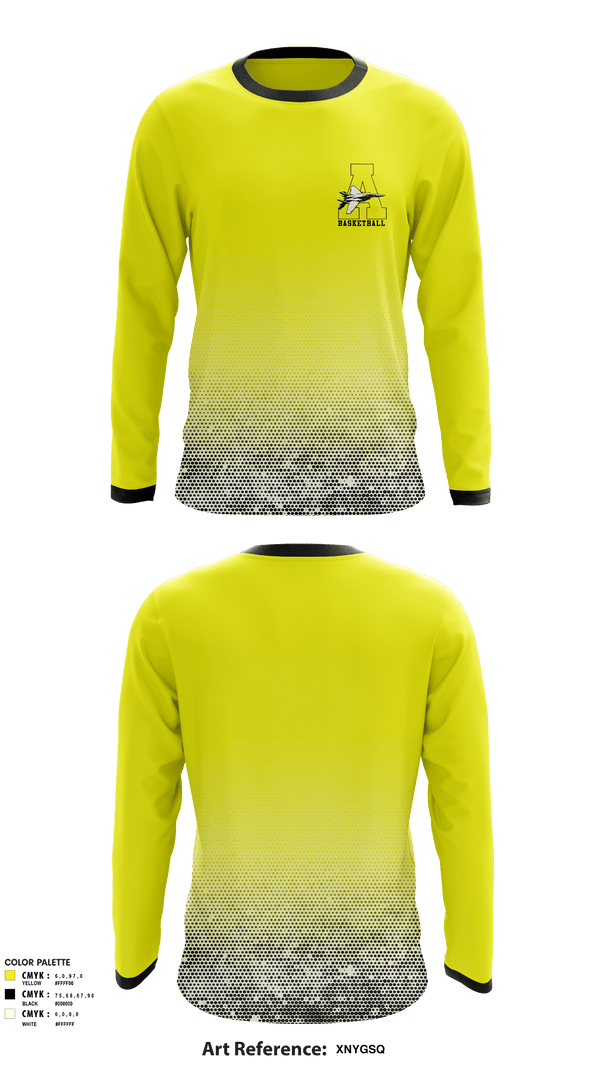 Long Sleeve Performance Shirt, Airport High School Basketball, Men's Basketball, Teamtime, Team time, sublimation, custom sports apparel, team uniforms, spirit wear, spiritwear, sports uniforms, custom shirts, team store, custom team store, fundraiser sports, apparel fundraiser