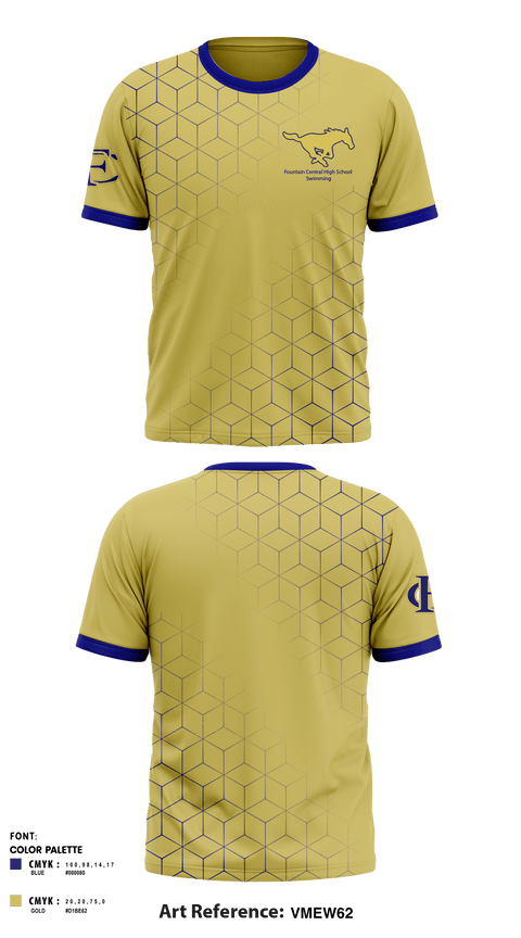 Short Sleeve Performance Shirt, Fountain Central High School Swimming, Swimming, Teamtime, Team time, sublimation, custom sports apparel, team uniforms, spirit wear, spiritwear, sports uniforms, custom shirts, team store, custom team store, fundraiser sports, apparel fundraiser