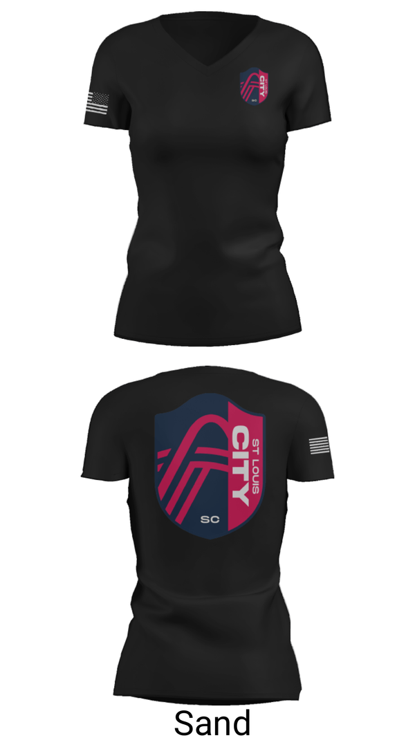 Women's Short Sleeve Vneck Shirt, , Army, Teamtime, Team time, sublimation, custom sports apparel, team uniforms, spirit wear, spiritwear, sports uniforms, custom shirts, team store, custom team store, fundraiser sports, apparel fundraiser