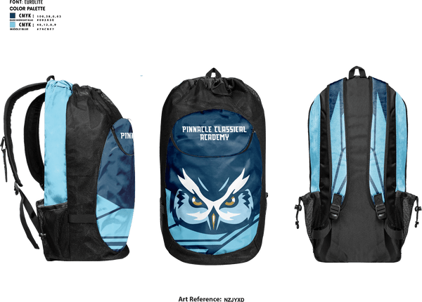 Gear Bag, Pinnacle Classical Academy, Spirit Store, Teamtime, Team time, sublimation, custom sports apparel, team uniforms, spirit wear, spiritwear, sports uniforms, custom shirts, team store, custom team store, fundraiser sports, apparel fundraiser