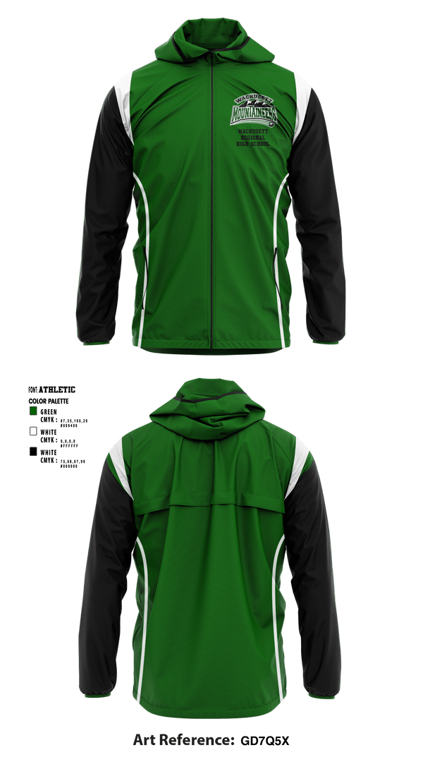 Windbreaker, Wachusett Regional High School Ice Hockey, Ice Hockey, Teamtime, Team time, sublimation, custom sports apparel, team uniforms, spirit wear, spiritwear, sports uniforms, custom shirts, team store, custom team store, fundraiser sports, apparel fundraiser
