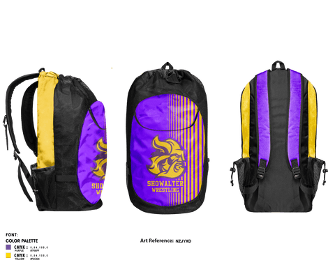 Gear Bag, Showalter Middle School Wrestling, Wrestling, Teamtime, Team time, sublimation, custom sports apparel, team uniforms, spirit wear, spiritwear, sports uniforms, custom shirts, team store, custom team store, fundraiser sports, apparel fundraiser