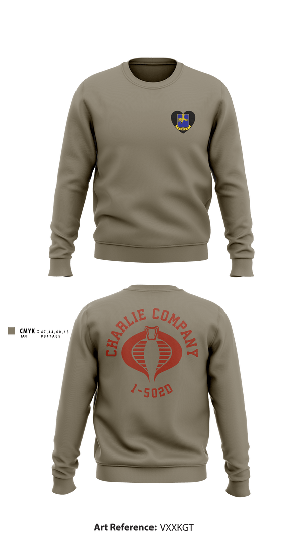 Crew Neck Sweatshirt, Cobra Company, Army, Teamtime, Team time, sublimation, custom sports apparel, team uniforms, spirit wear, spiritwear, sports uniforms, custom shirts, team store, custom team store, fundraiser sports, apparel fundraiser