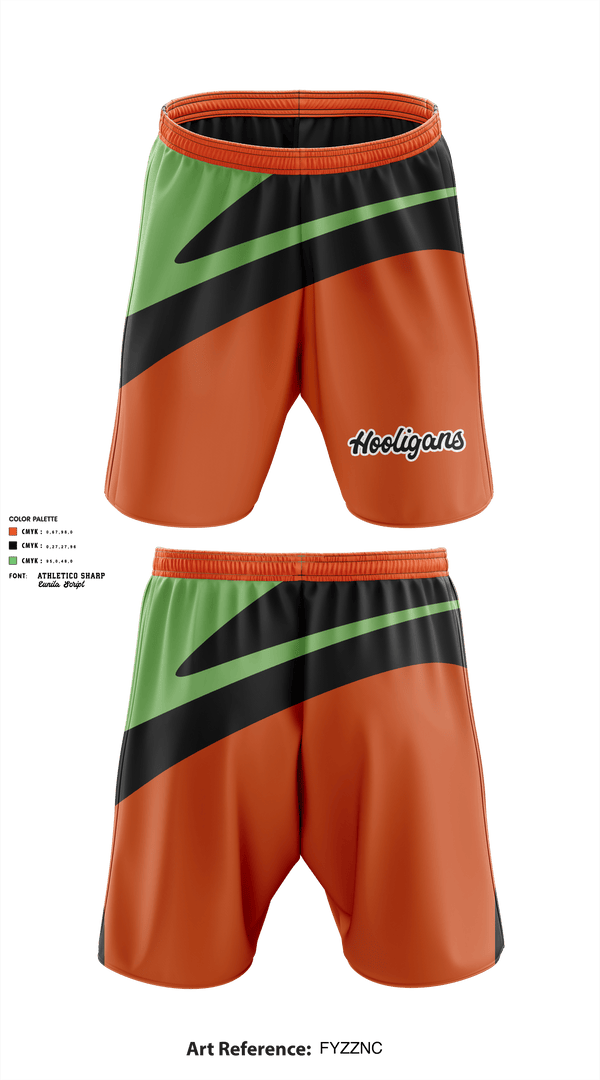 Athletic Shorts With Pockets, Hooligans, Football, Teamtime, Team time, sublimation, custom sports apparel, team uniforms, spirit wear, spiritwear, sports uniforms, custom shirts, team store, custom team store, fundraiser sports, apparel fundraiser