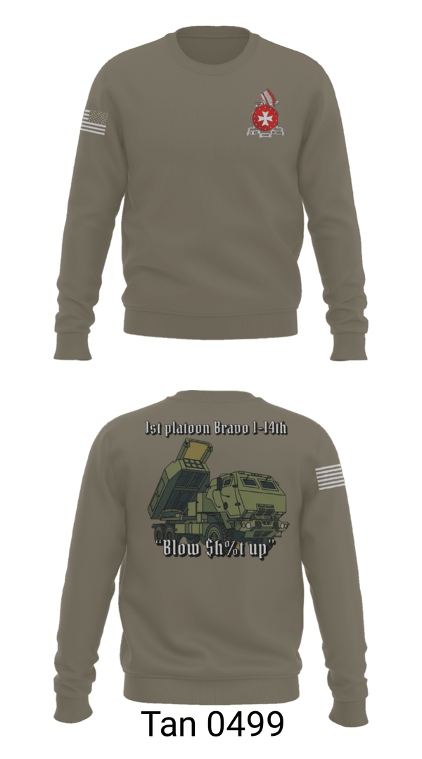 Crew Neck Sweatshirt, , Army, Teamtime, Team time, sublimation, custom sports apparel, team uniforms, spirit wear, spiritwear, sports uniforms, custom shirts, team store, custom team store, fundraiser sports, apparel fundraiser