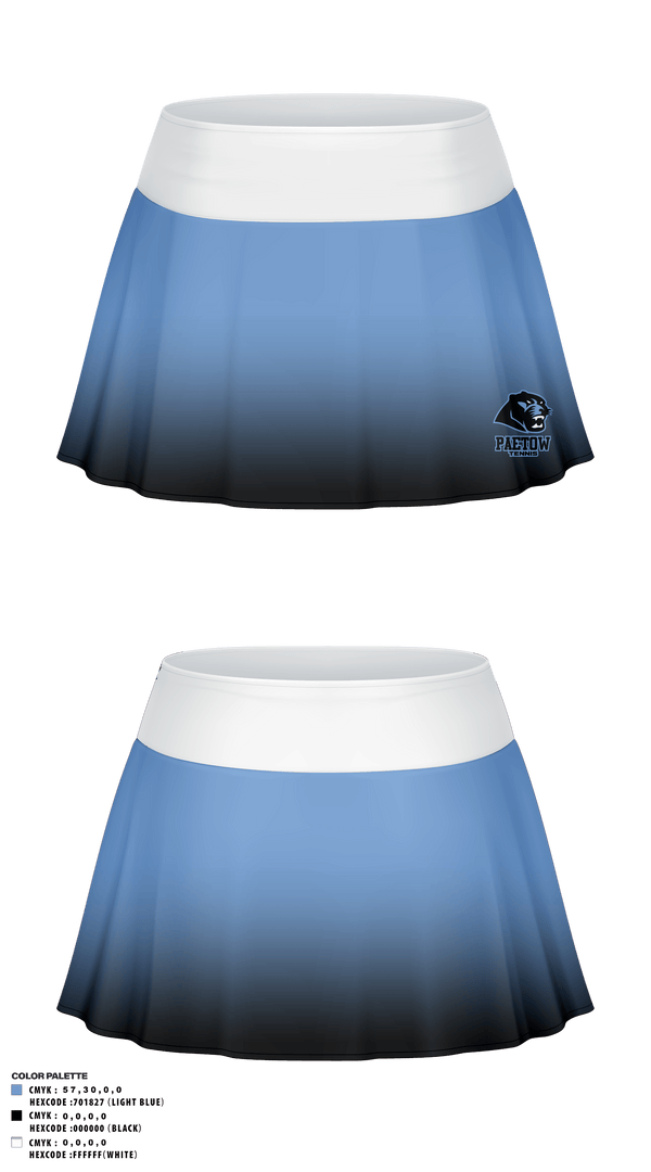 Skort, Paetow High School Tennis, Tennis, Teamtime, Team time, sublimation, custom sports apparel, team uniforms, spirit wear, spiritwear, sports uniforms, custom shirts, team store, custom team store, fundraiser sports, apparel fundraiser