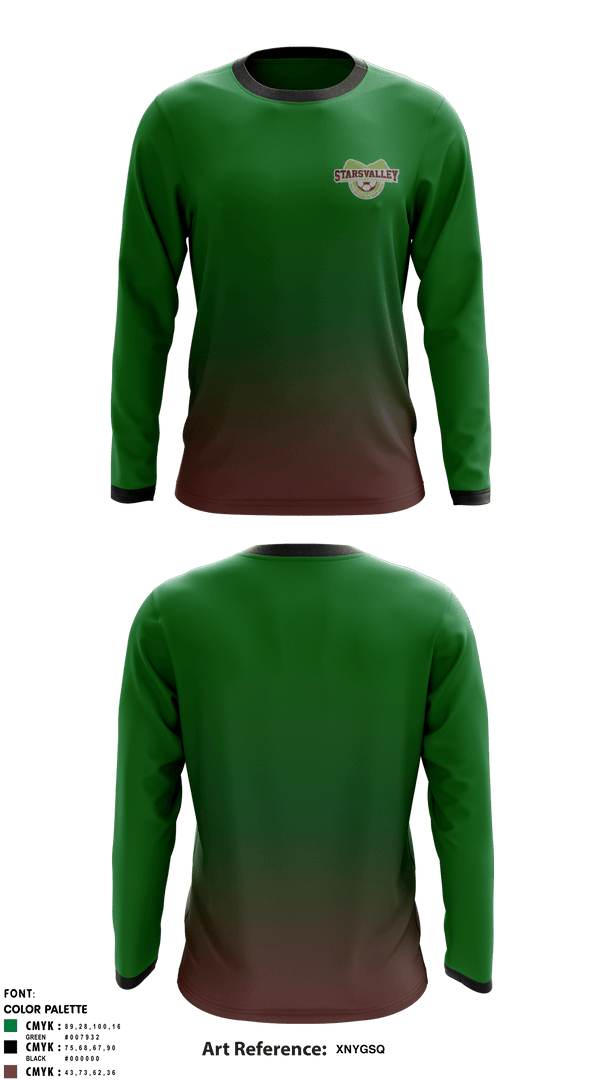 Long Sleeve Performance Shirt, STARSVALLEY FC, Men's Soccer, Teamtime, Team time, sublimation, custom sports apparel, team uniforms, spirit wear, spiritwear, sports uniforms, custom shirts, team store, custom team store, fundraiser sports, apparel fundraiser