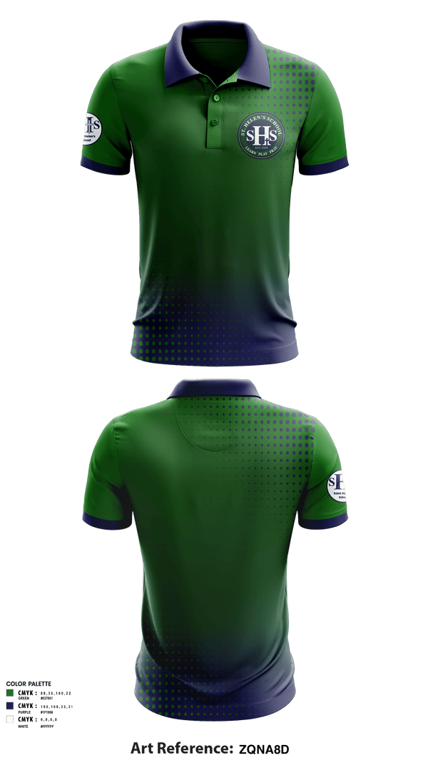 Short Sleeve Performance Polo, St Helens School, Spirit Store, Teamtime, Team time, sublimation, custom sports apparel, team uniforms, spirit wear, spiritwear, sports uniforms, custom shirts, team store, custom team store, fundraiser sports, apparel fundraiser