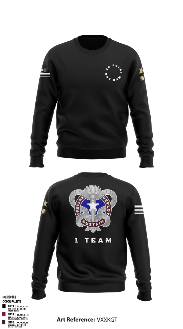 Crew Neck Sweatshirt, , Army, Teamtime, Team time, sublimation, custom sports apparel, team uniforms, spirit wear, spiritwear, sports uniforms, custom shirts, team store, custom team store, fundraiser sports, apparel fundraiser