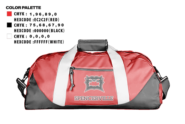 Duffle Bag, Spencerville Middle School Baseball, Baseball, Teamtime, Team time, sublimation, custom sports apparel, team uniforms, spirit wear, spiritwear, sports uniforms, custom shirts, team store, custom team store, fundraiser sports, apparel fundraiser