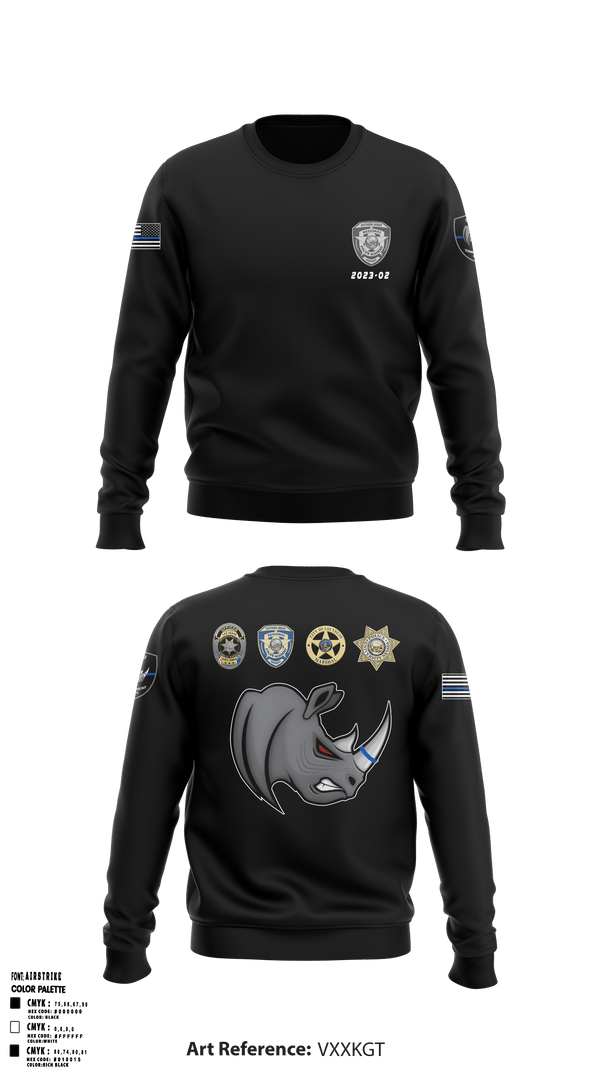 Crew Neck Sweatshirt, SDRPA, Police, Teamtime, Team time, sublimation, custom sports apparel, team uniforms, spirit wear, spiritwear, sports uniforms, custom shirts, team store, custom team store, fundraiser sports, apparel fundraiser