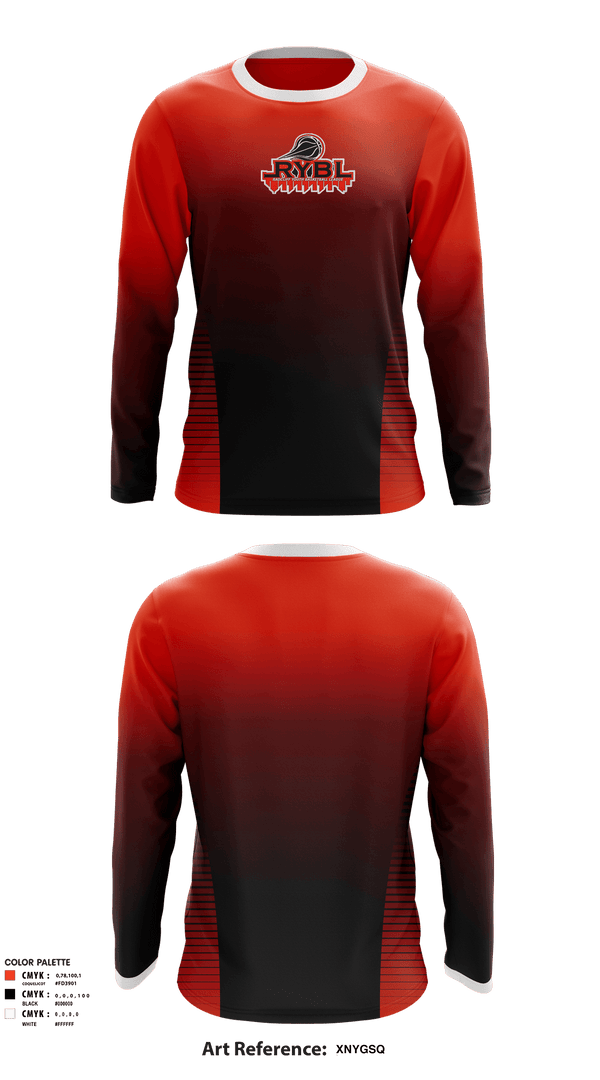 Long Sleeve Performance Shirt, Radcliff Youth Basketball League, Men's Basketball, Teamtime, Team time, sublimation, custom sports apparel, team uniforms, spirit wear, spiritwear, sports uniforms, custom shirts, team store, custom team store, fundraiser sports, apparel fundraiser