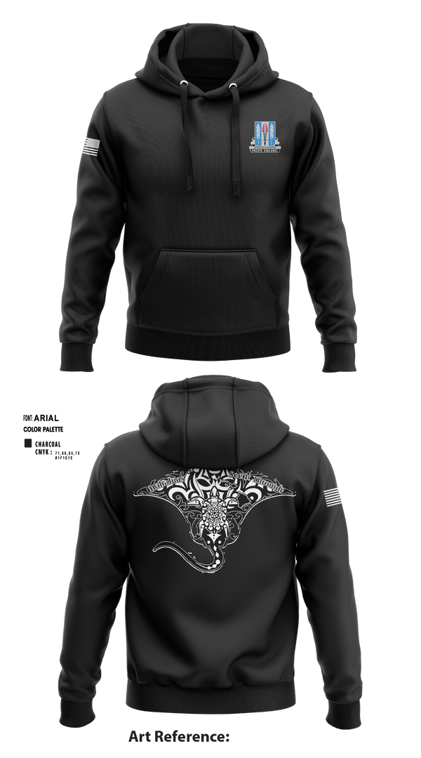 Hoodie, Full FoarceHHD, 205th MI BN, Spirit Store, Teamtime, Team time, sublimation, custom sports apparel, team uniforms, spirit wear, spiritwear, sports uniforms, custom shirts, team store, custom team store, fundraiser sports, apparel fundraiser