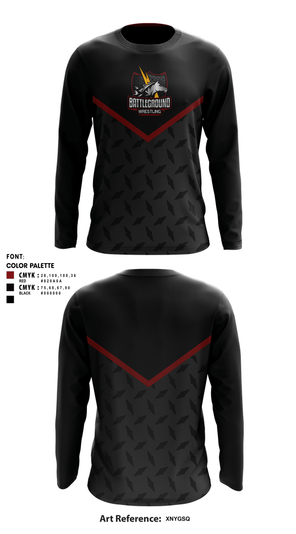 Long Sleeve Performance Shirt, BATTLEGROUND WRESTLING, Wrestling, Teamtime, Team time, sublimation, custom sports apparel, team uniforms, spirit wear, spiritwear, sports uniforms, custom shirts, team store, custom team store, fundraiser sports, apparel fundraiser