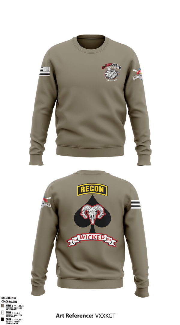 Crew Neck Sweatshirt, B TRP, 3-71 CAV, Army, Teamtime, Team time, sublimation, custom sports apparel, team uniforms, spirit wear, spiritwear, sports uniforms, custom shirts, team store, custom team store, fundraiser sports, apparel fundraiser