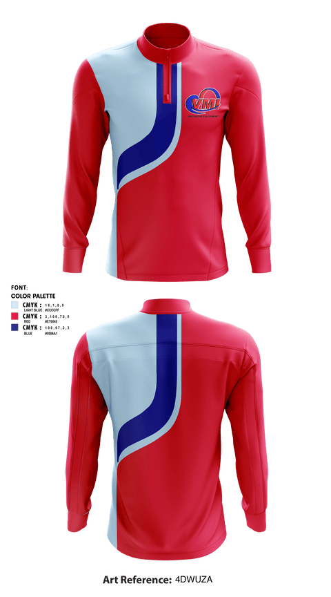 Quarter Zip Jacket, VMIVMI, , Teamtime, Team time, sublimation, custom sports apparel, team uniforms, spirit wear, spiritwear, sports uniforms, custom shirts, team store, custom team store, fundraiser sports, apparel fundraiser