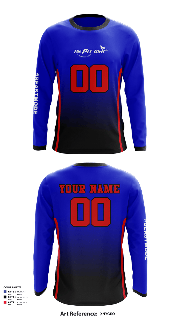 Long Sleeve Performance Shirt, THE PIT U.S.A, Football, Teamtime, Team time, sublimation, custom sports apparel, team uniforms, spirit wear, spiritwear, sports uniforms, custom shirts, team store, custom team store, fundraiser sports, apparel fundraiser