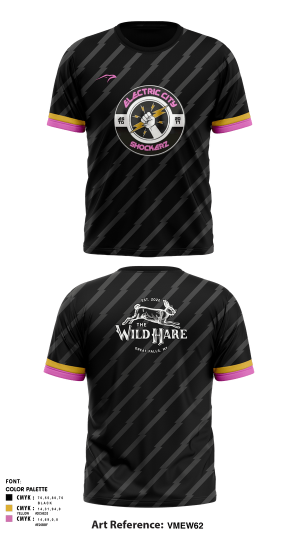 Short Sleeve Performance Shirt, Electric city shockerz, Rugby, Teamtime, Team time, sublimation, custom sports apparel, team uniforms, spirit wear, spiritwear, sports uniforms, custom shirts, team store, custom team store, fundraiser sports, apparel fundraiser