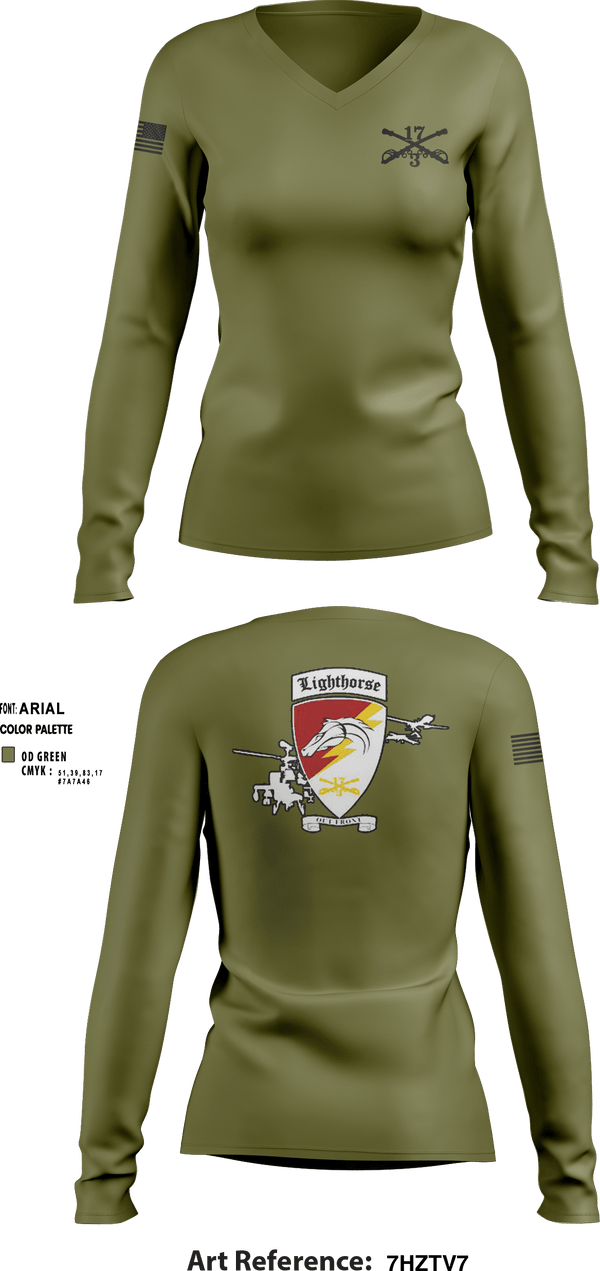 Women's Long Sleeve Vneck Shirt, 3-17 ACS, , Teamtime, Team time, sublimation, custom sports apparel, team uniforms, spirit wear, spiritwear, sports uniforms, custom shirts, team store, custom team store, fundraiser sports, apparel fundraiser