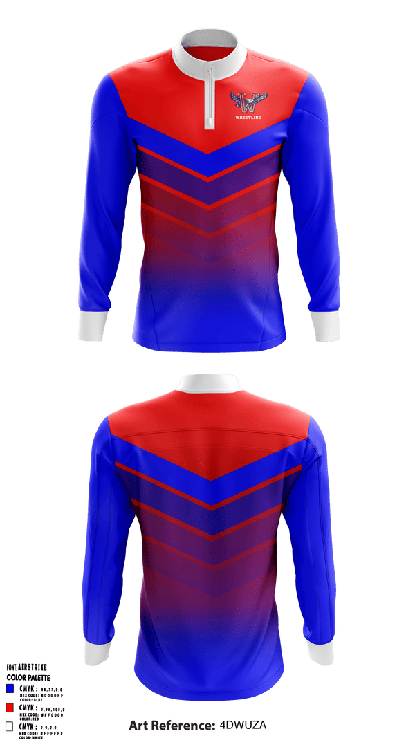 Quarter Zip Jacket, Wellsville High School Wrestling, Wrestling, Teamtime, Team time, sublimation, custom sports apparel, team uniforms, spirit wear, spiritwear, sports uniforms, custom shirts, team store, custom team store, fundraiser sports, apparel fundraiser