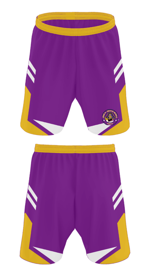 Athletic Shorts With Pockets, John Griffin Middle School Basketball, Men's Basketball, Teamtime, Team time, sublimation, custom sports apparel, team uniforms, spirit wear, spiritwear, sports uniforms, custom shirts, team store, custom team store, fundraiser sports, apparel fundraiser