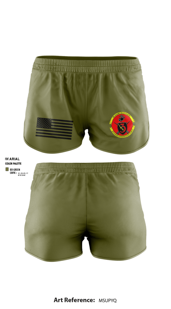 Ranger Panties, 3rd Radio Battalion, Marines, Teamtime, Team time, sublimation, custom sports apparel, team uniforms, spirit wear, spiritwear, sports uniforms, custom shirts, team store, custom team store, fundraiser sports, apparel fundraiser