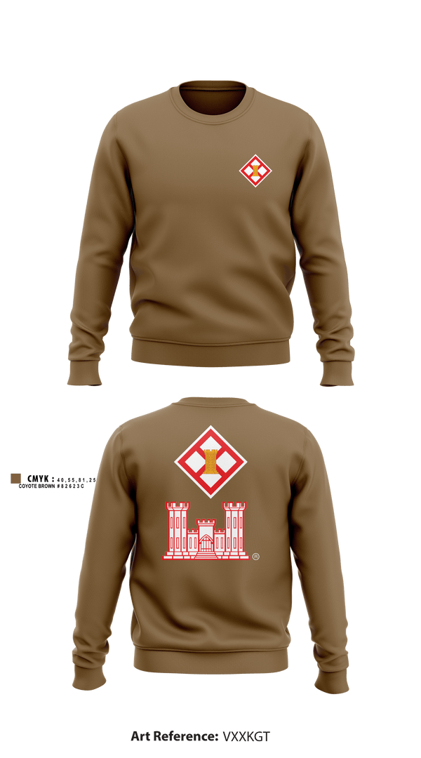 Crew Neck Sweatshirt, 344th CEC, Army, Teamtime, Team time, sublimation, custom sports apparel, team uniforms, spirit wear, spiritwear, sports uniforms, custom shirts, team store, custom team store, fundraiser sports, apparel fundraiser
