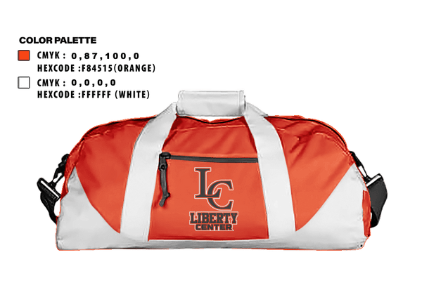Duffle Bag, Liberty Center Middle School, Spirit Store, Teamtime, Team time, sublimation, custom sports apparel, team uniforms, spirit wear, spiritwear, sports uniforms, custom shirts, team store, custom team store, fundraiser sports, apparel fundraiser
