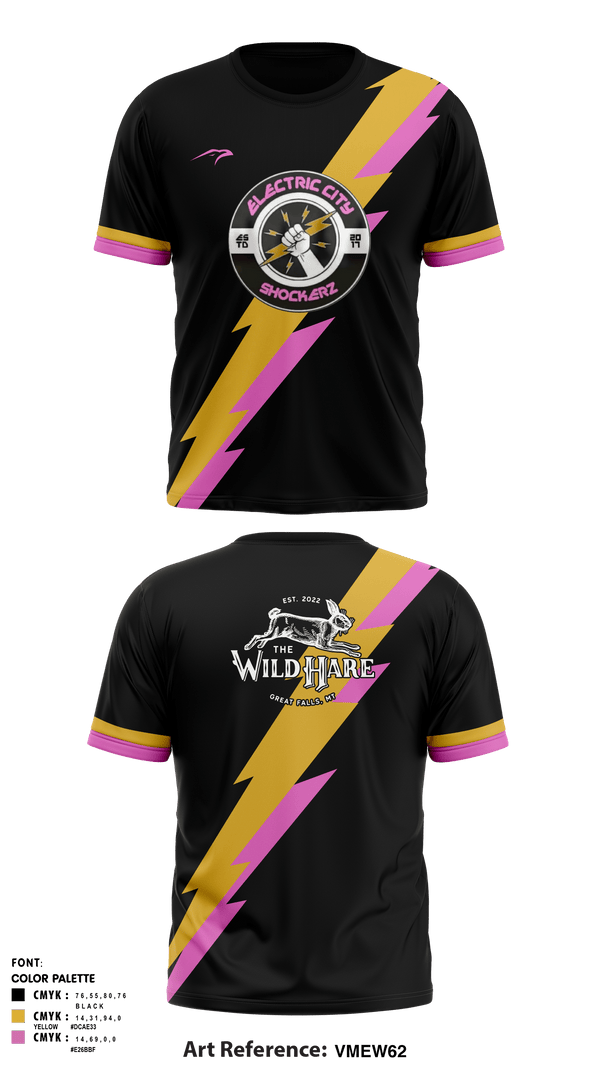 Short Sleeve Performance Shirt, Electric city shockerz, Rugby, Teamtime, Team time, sublimation, custom sports apparel, team uniforms, spirit wear, spiritwear, sports uniforms, custom shirts, team store, custom team store, fundraiser sports, apparel fundraiser