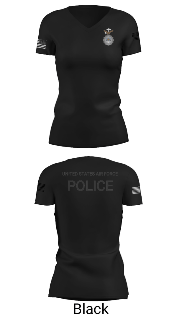 Women's Short Sleeve Vneck Shirt, , Air Force, Teamtime, Team time, sublimation, custom sports apparel, team uniforms, spirit wear, spiritwear, sports uniforms, custom shirts, team store, custom team store, fundraiser sports, apparel fundraiser