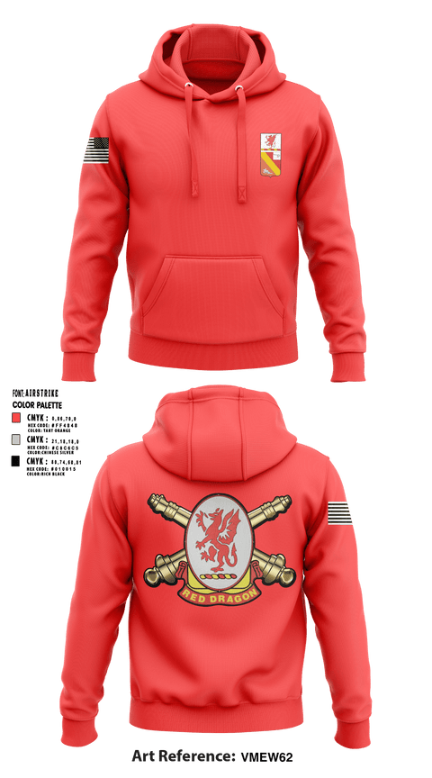 Hoodie, 3/13th Field Artillery Battalion, Army, Teamtime, Team time, sublimation, custom sports apparel, team uniforms, spirit wear, spiritwear, sports uniforms, custom shirts, team store, custom team store, fundraiser sports, apparel fundraiser