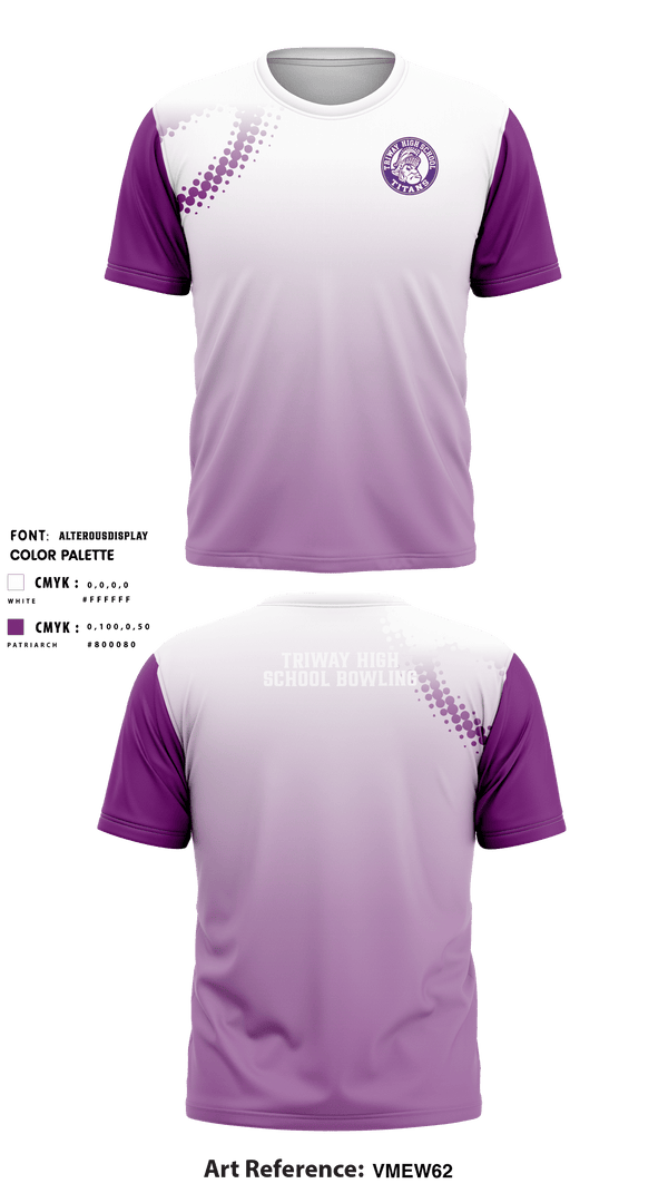 Short Sleeve Performance Shirt, Triway High School Bowling, Bowling, Teamtime, Team time, sublimation, custom sports apparel, team uniforms, spirit wear, spiritwear, sports uniforms, custom shirts, team store, custom team store, fundraiser sports, apparel fundraiser