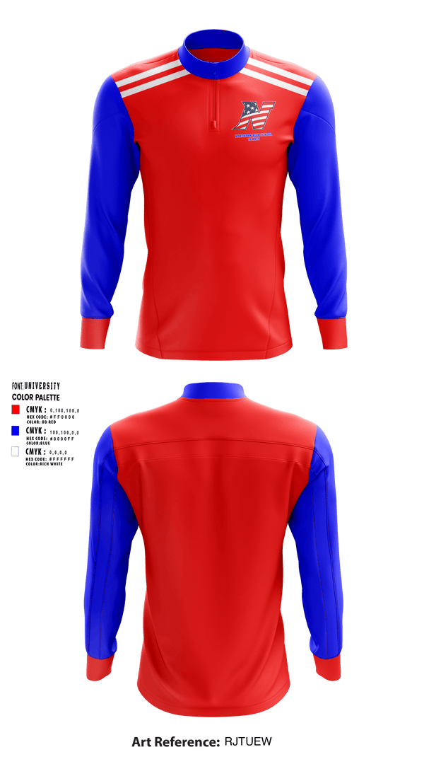 Quarter Zip Jacket, Northern High School Tennis, Tennis, Teamtime, Team time, sublimation, custom sports apparel, team uniforms, spirit wear, spiritwear, sports uniforms, custom shirts, team store, custom team store, fundraiser sports, apparel fundraiser