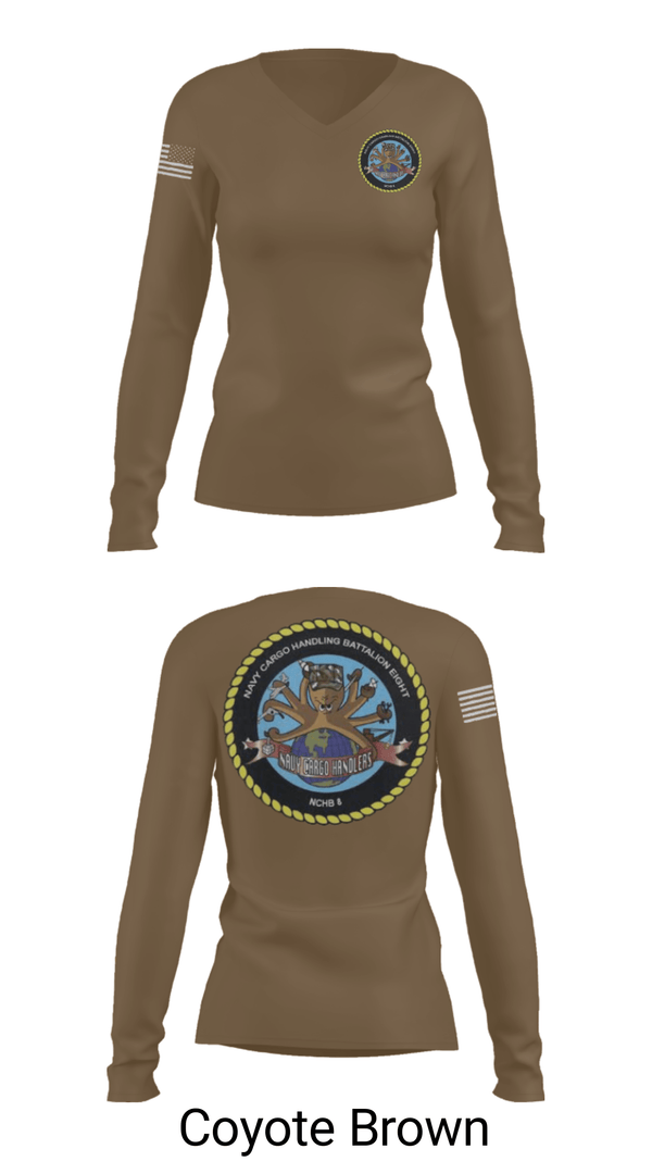 Women's Long Sleeve Vneck Shirt, , Navy, Teamtime, Team time, sublimation, custom sports apparel, team uniforms, spirit wear, spiritwear, sports uniforms, custom shirts, team store, custom team store, fundraiser sports, apparel fundraiser