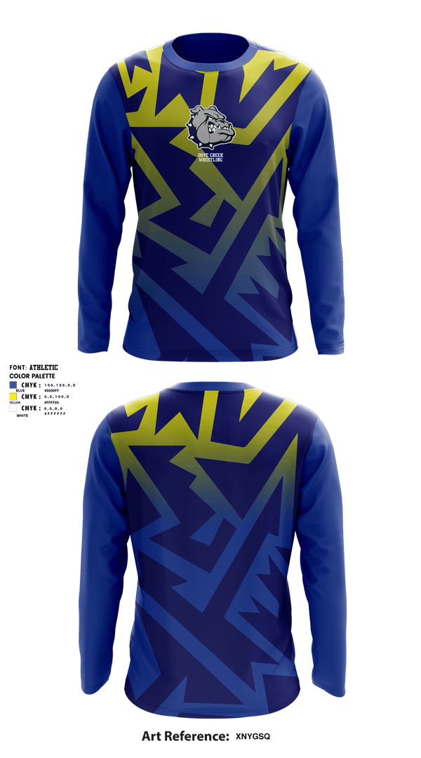 Long Sleeve Rash Guard Shirt, Dove Creek High School Wrestling, Wrestling, Teamtime, Team time, sublimation, custom sports apparel, team uniforms, spirit wear, spiritwear, sports uniforms, custom shirts, team store, custom team store, fundraiser sports, apparel fundraiser