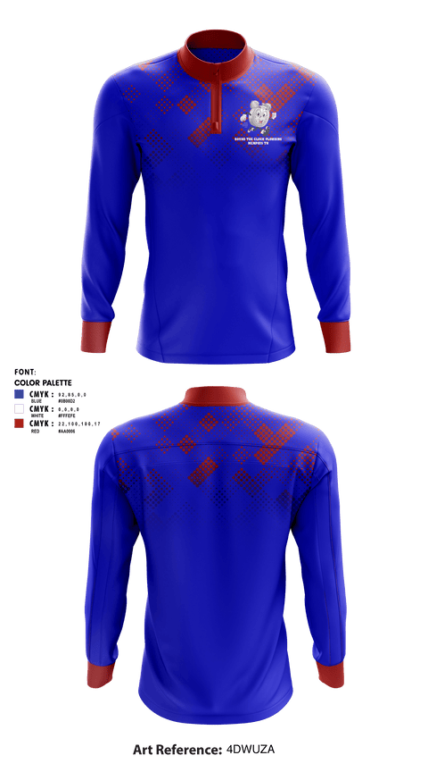 Quarter Zip Jacket, ROUND THE CLOCK PLUMBING, , Teamtime, Team time, sublimation, custom sports apparel, team uniforms, spirit wear, spiritwear, sports uniforms, custom shirts, team store, custom team store, fundraiser sports, apparel fundraiser