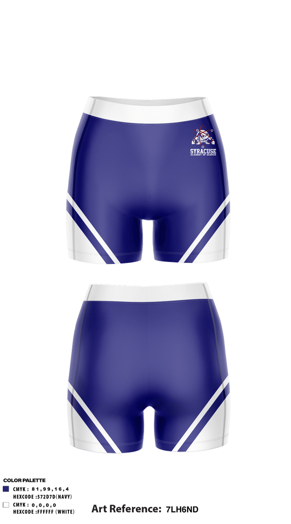 Women's Compression Shorts, Syracuse Academy of Science, Track & Field, Teamtime, Team time, sublimation, custom sports apparel, team uniforms, spirit wear, spiritwear, sports uniforms, custom shirts, team store, custom team store, fundraiser sports, apparel fundraiser