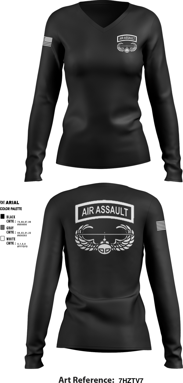 Women's Long Sleeve Vneck Shirt, , Army, Teamtime, Team time, sublimation, custom sports apparel, team uniforms, spirit wear, spiritwear, sports uniforms, custom shirts, team store, custom team store, fundraiser sports, apparel fundraiser
