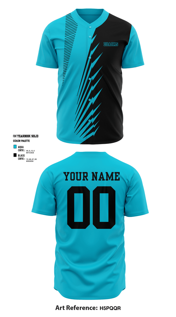 Full Button Baseball Jersey, Dbacks, Baseball, Teamtime, Team time, sublimation, custom sports apparel, team uniforms, spirit wear, spiritwear, sports uniforms, custom shirts, team store, custom team store, fundraiser sports, apparel fundraiser