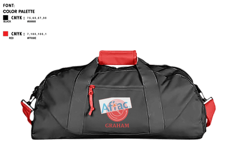 Duffle Bag, Graham Legals, , Teamtime, Team time, sublimation, custom sports apparel, team uniforms, spirit wear, spiritwear, sports uniforms, custom shirts, team store, custom team store, fundraiser sports, apparel fundraiser