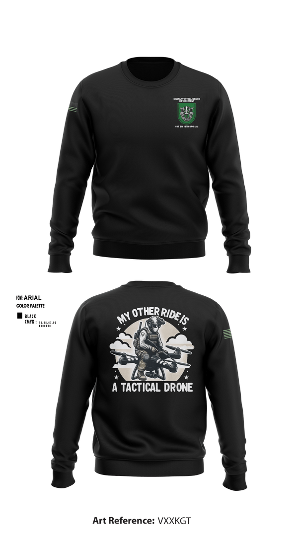 Crew Neck Sweatshirt, MID 1-10 SFG (A), Army, Teamtime, Team time, sublimation, custom sports apparel, team uniforms, spirit wear, spiritwear, sports uniforms, custom shirts, team store, custom team store, fundraiser sports, apparel fundraiser