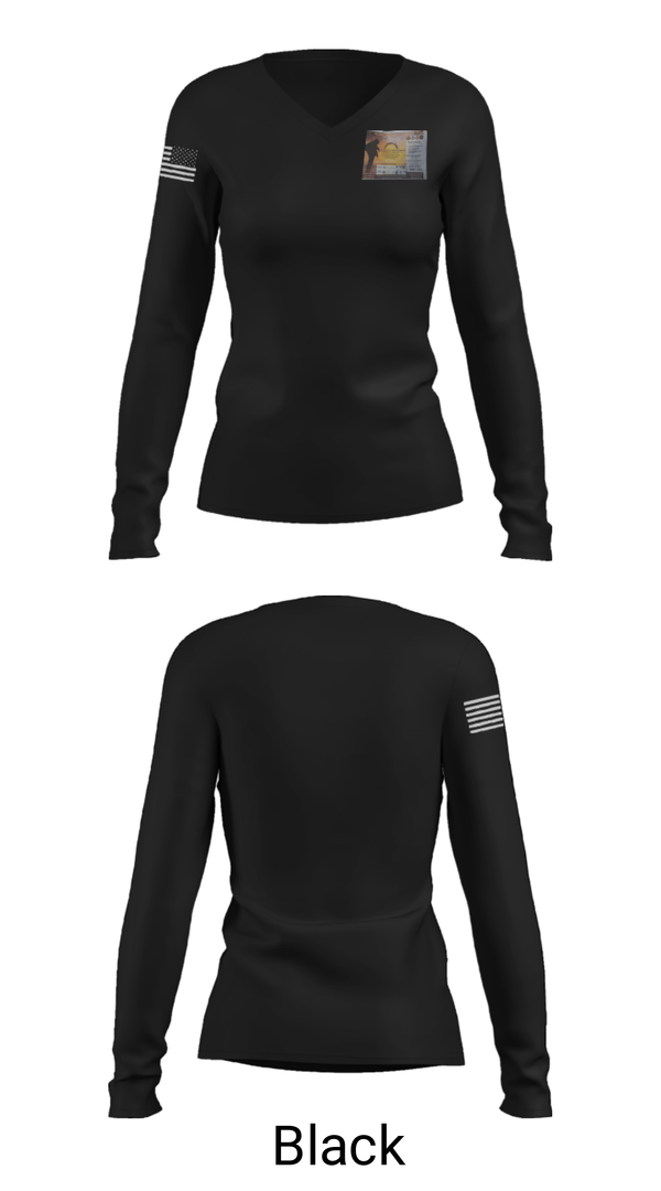 Women's Long Sleeve Vneck Shirt, , Army, Teamtime, Team time, sublimation, custom sports apparel, team uniforms, spirit wear, spiritwear, sports uniforms, custom shirts, team store, custom team store, fundraiser sports, apparel fundraiser