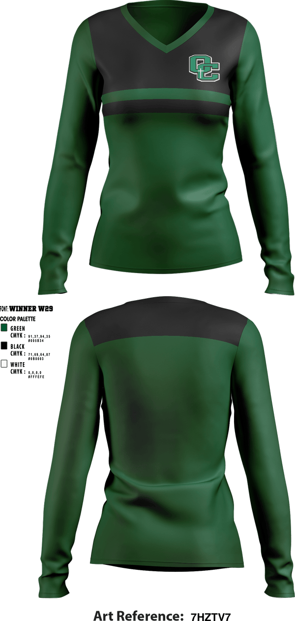 Women's Long Sleeve Vneck Shirt, Owensboro Catholic High School Cheer, Cheer, Teamtime, Team time, sublimation, custom sports apparel, team uniforms, spirit wear, spiritwear, sports uniforms, custom shirts, team store, custom team store, fundraiser sports, apparel fundraiser