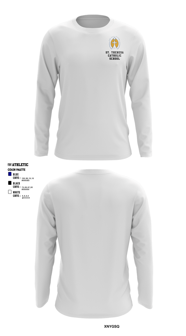 Long Sleeve Performance Shirt, St. Theresa Catholic School, Spirit Store, Teamtime, Team time, sublimation, custom sports apparel, team uniforms, spirit wear, spiritwear, sports uniforms, custom shirts, team store, custom team store, fundraiser sports, apparel fundraiser